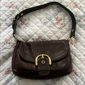 Coach Brown Leather Shoulder Bag